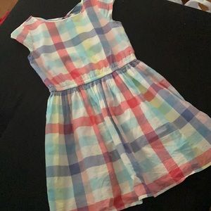GAP Girls Multi Colored Plaid Dress NWT (L-10)